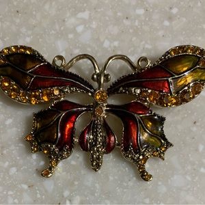 Vtg Monet Butterfly Brooch!